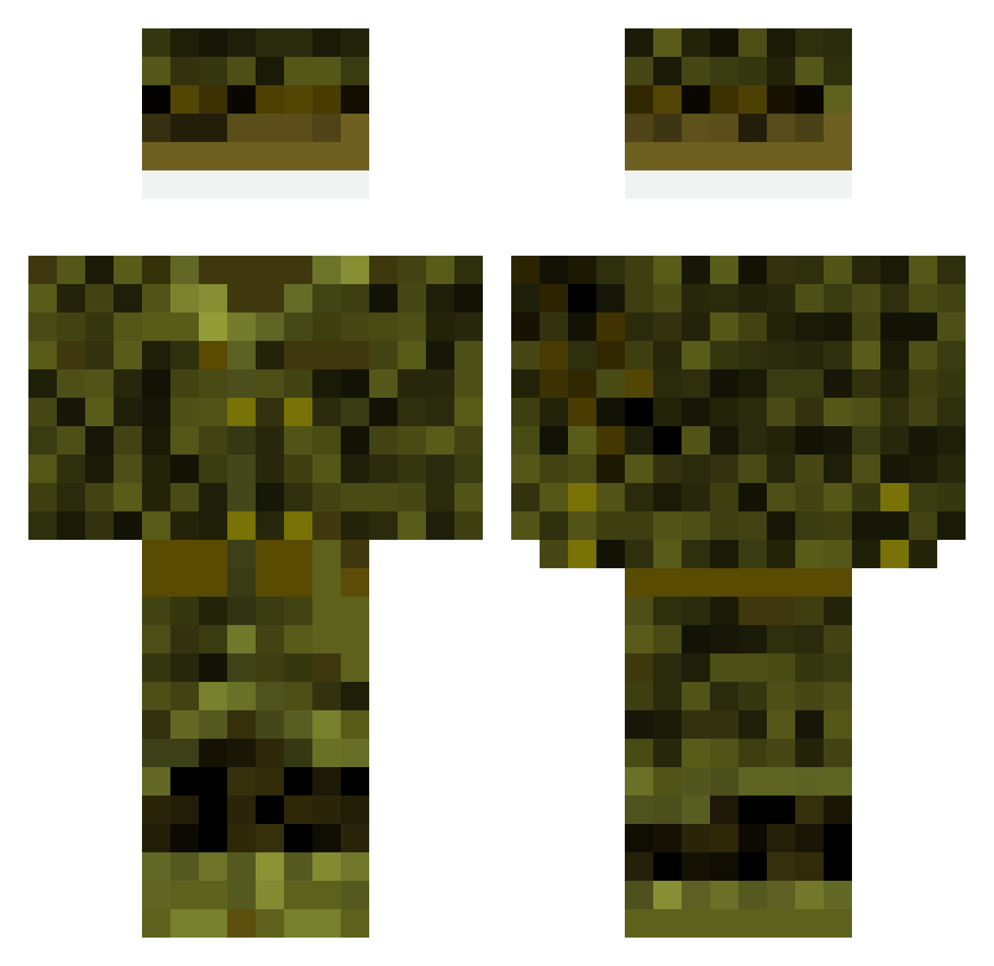 QBOY__ Minecraft skin, front and back view