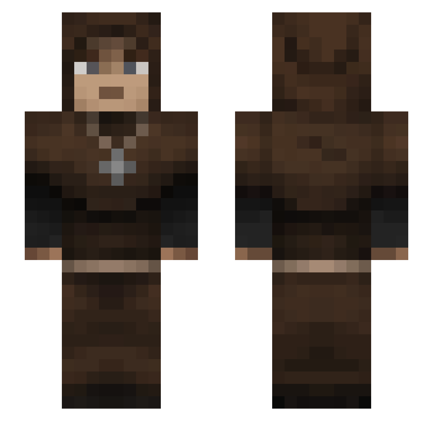 nick_rss Minecraft skin, front and back view