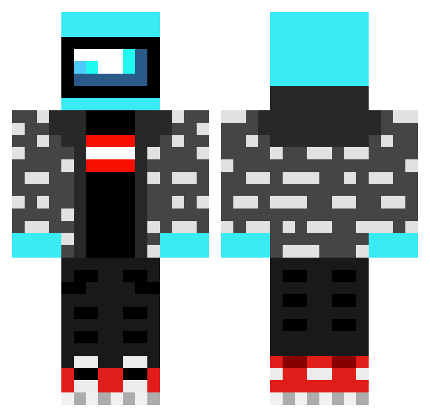 leebeast_0711 Minecraft skin, front and back view