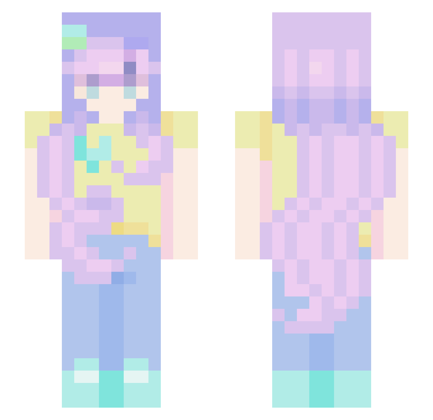 LivegoodlifeDear Minecraft skin, front and back view