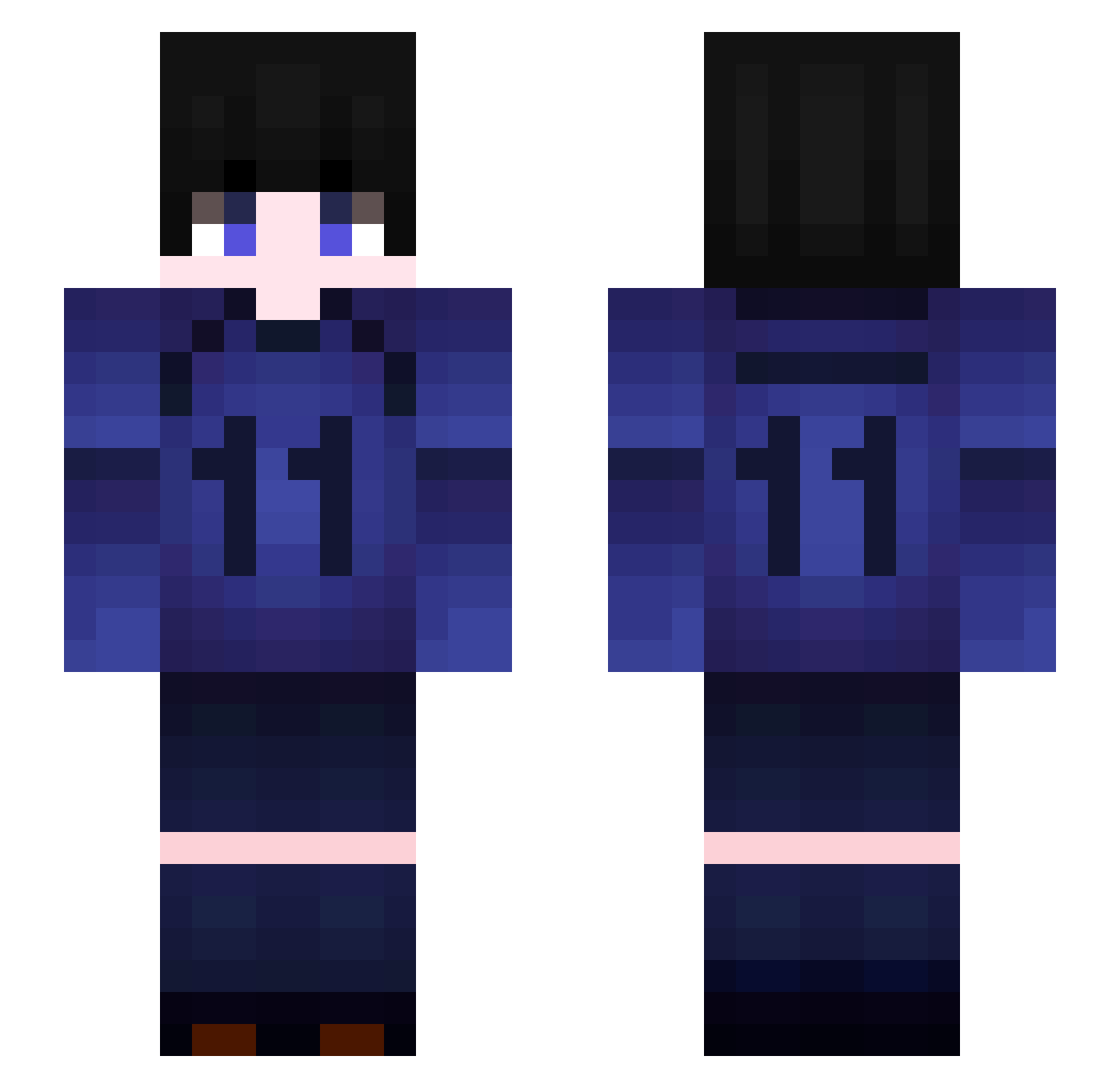 loonely_ Minecraft skin, front and back view