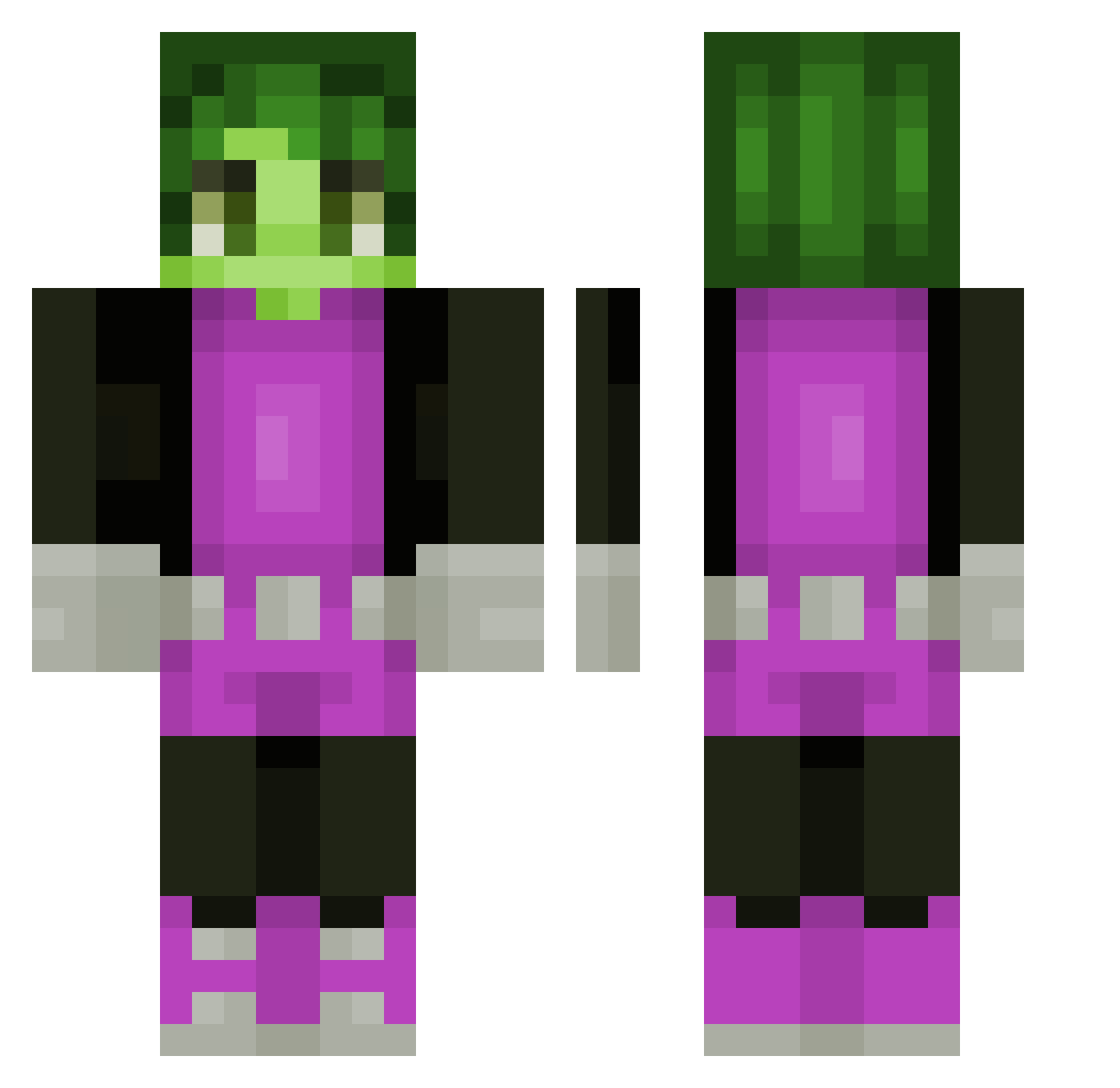 xatzipantelisg Minecraft skin, front and back view
