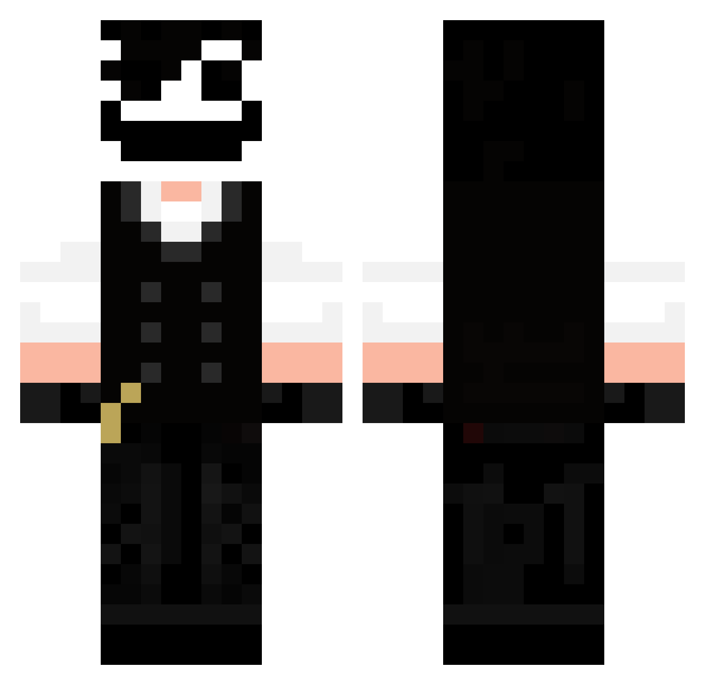 DaltonH10 Minecraft skin, front and back view