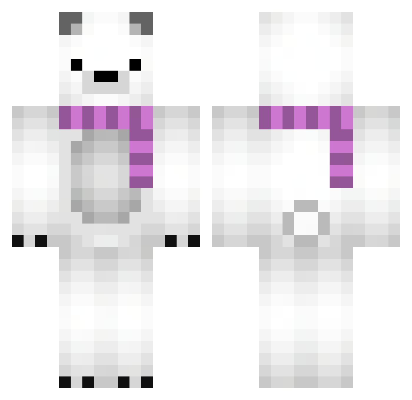 poultsopoulos Minecraft skin, front and back view