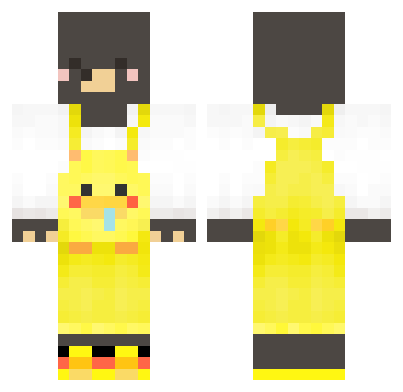 wo0gom_ Minecraft skin, front and back view