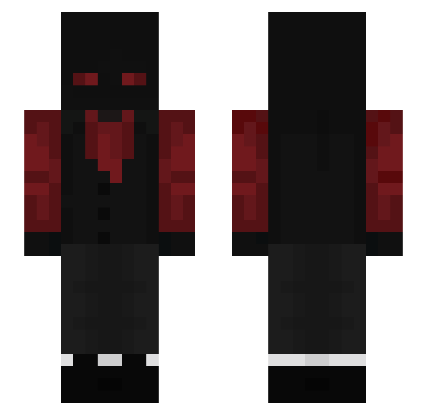 Squid_Anchor Minecraft skin, front and back view