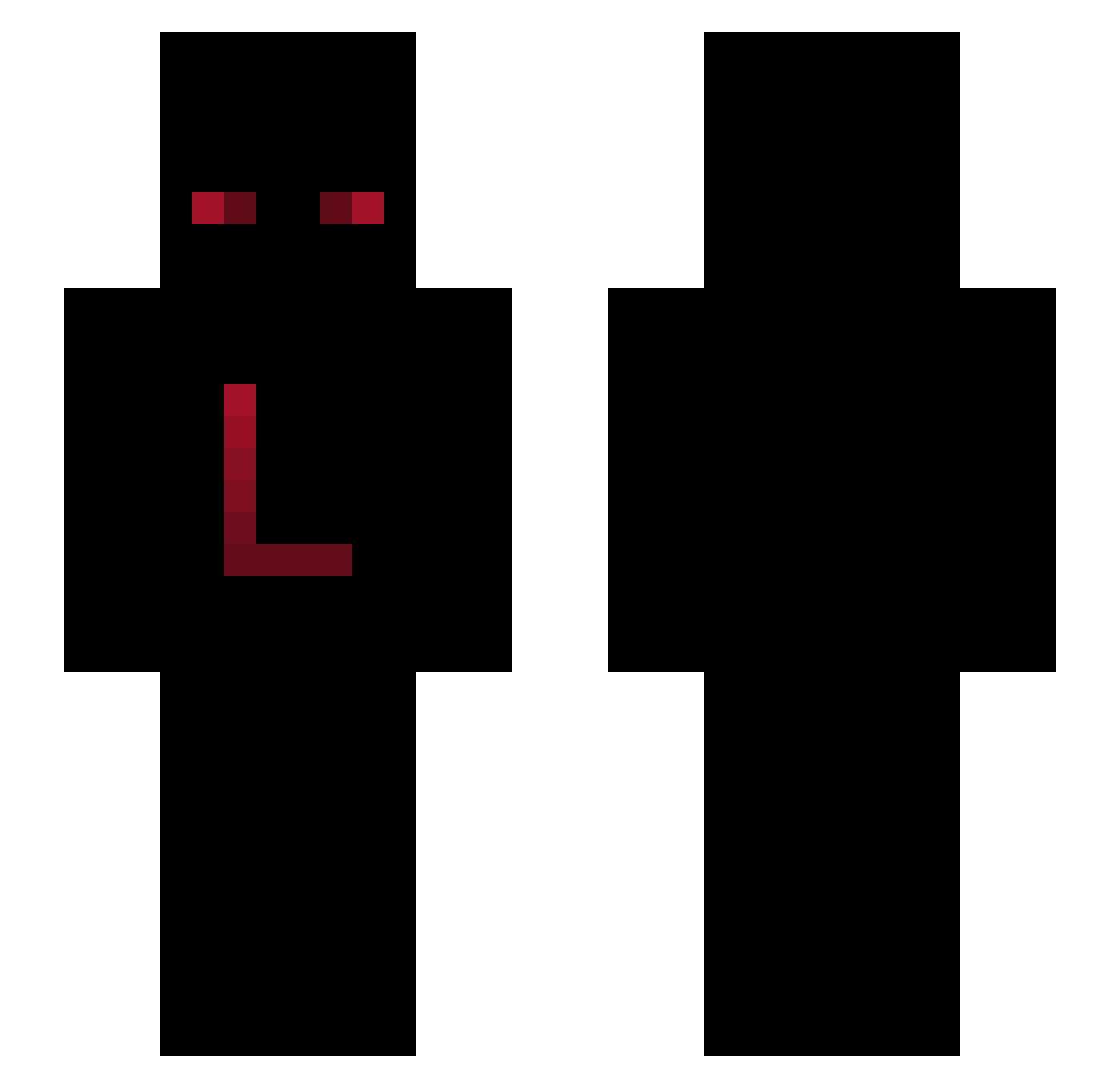 xSkatee Minecraft skin, front and back view
