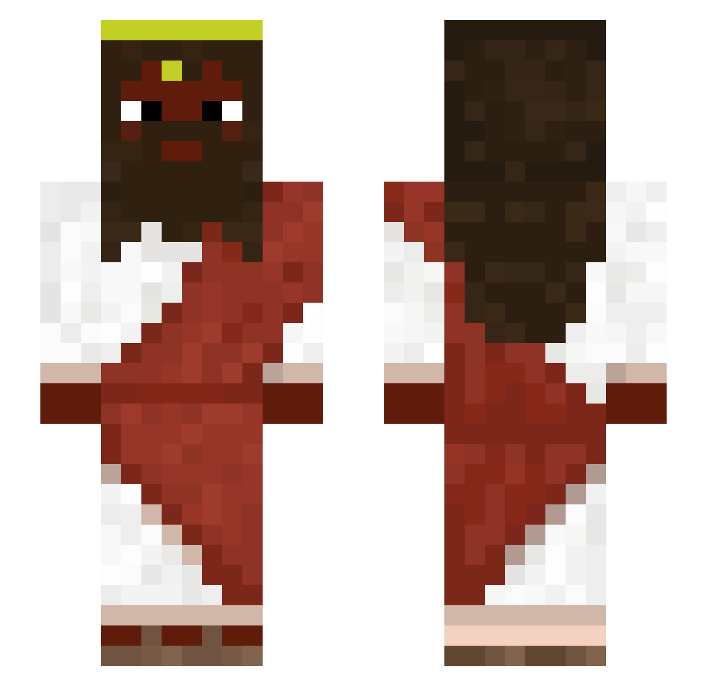 astoriadog Minecraft skin, front and back view