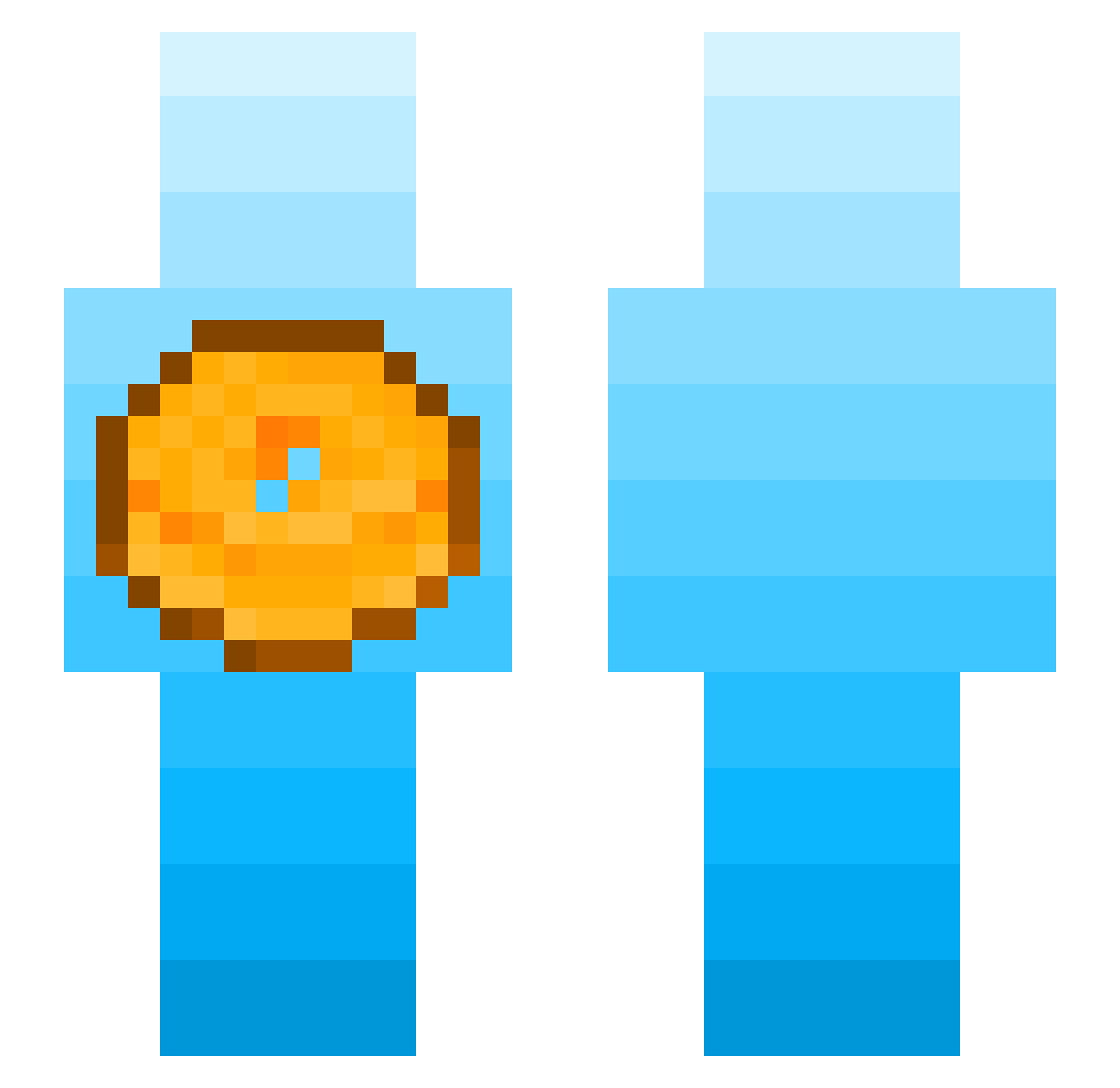 Savage_Jake Minecraft skin, front and back view
