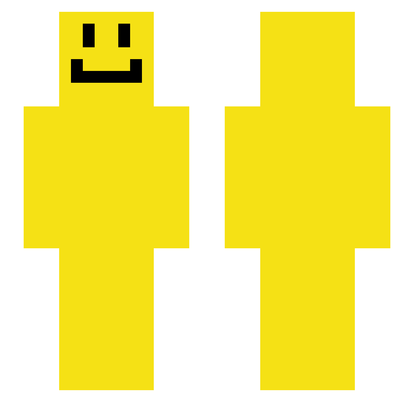 korbyon Minecraft skin, front and back view