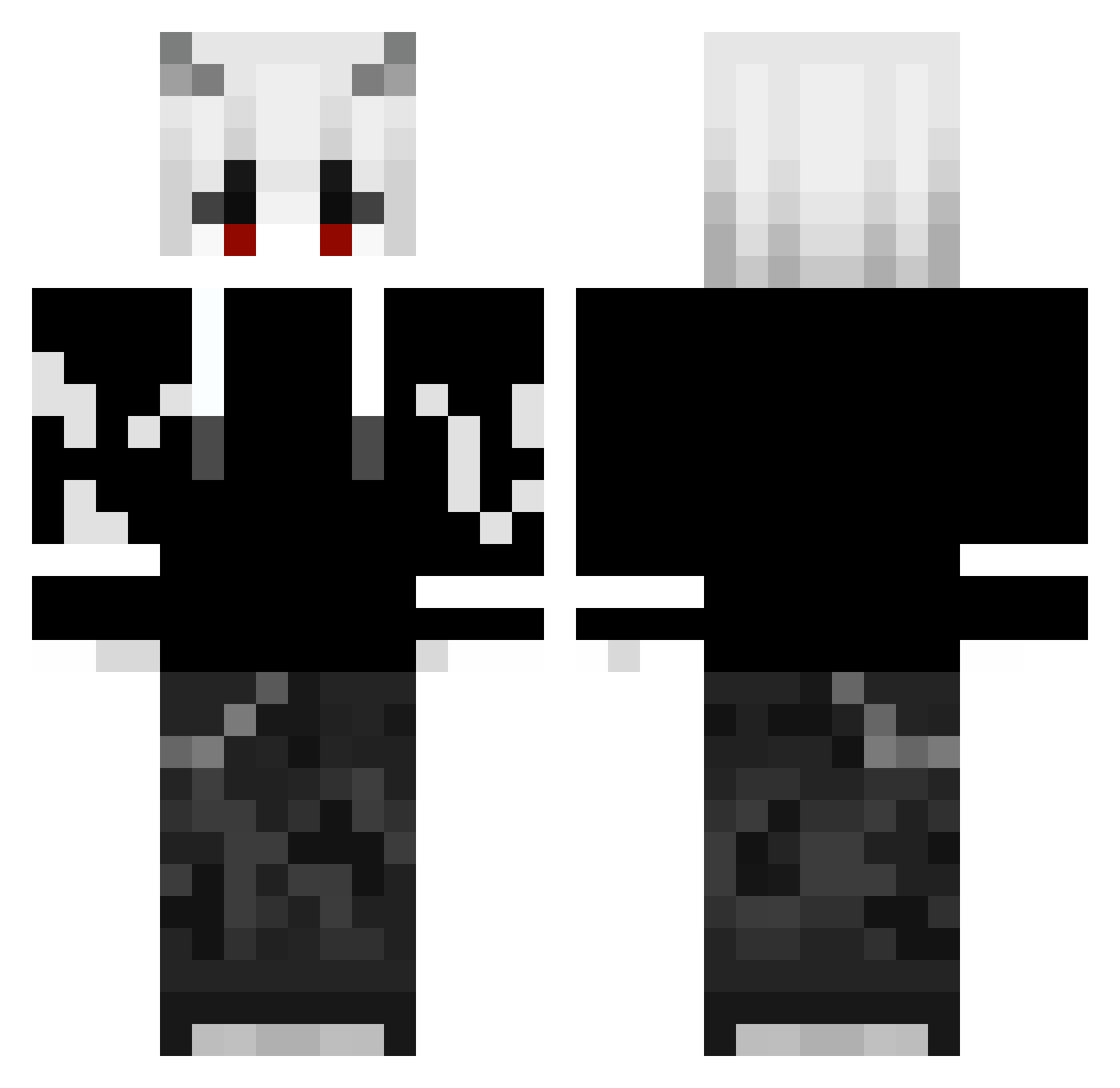 Varianr Minecraft skin, front and back view