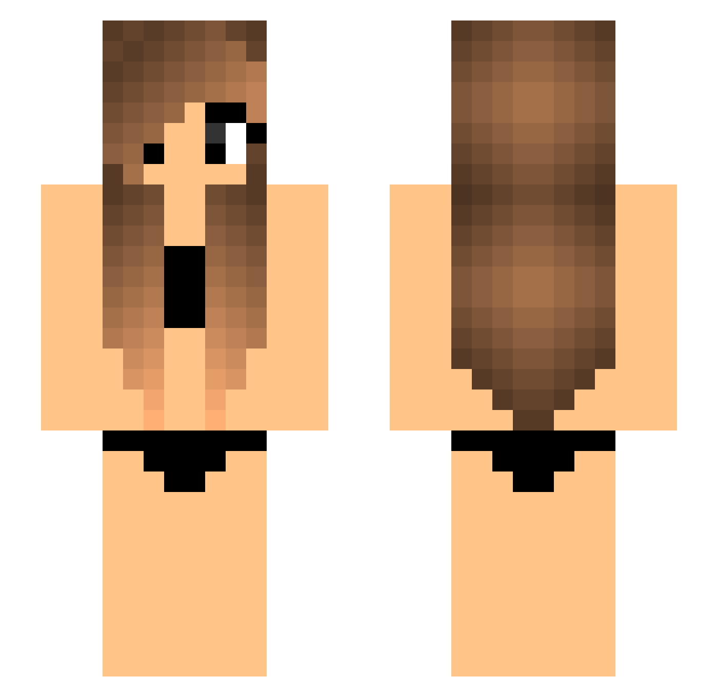 LilBokeron7 Minecraft skin, front and back view