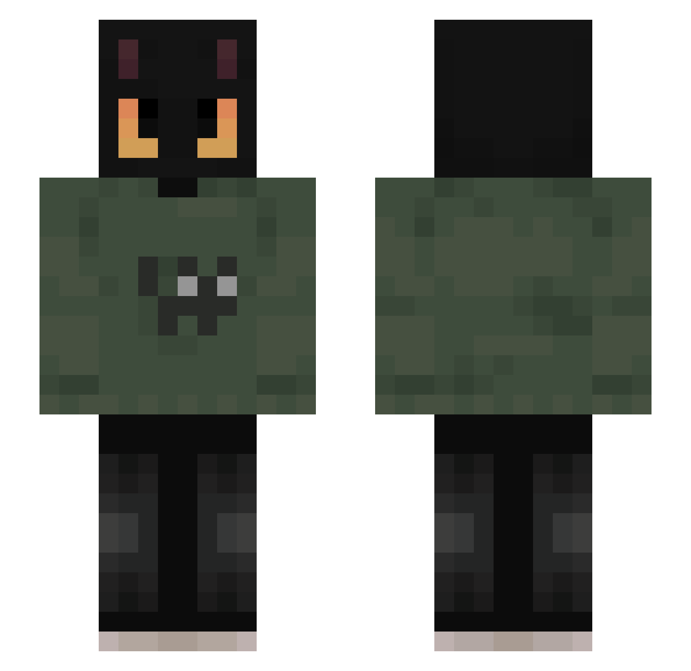 FedRych_11 Minecraft skin, front and back view