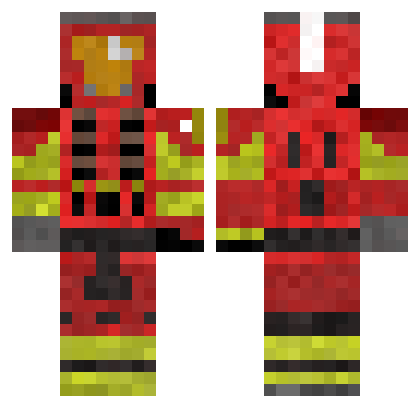 Skywing114 Minecraft skin, front and back view
