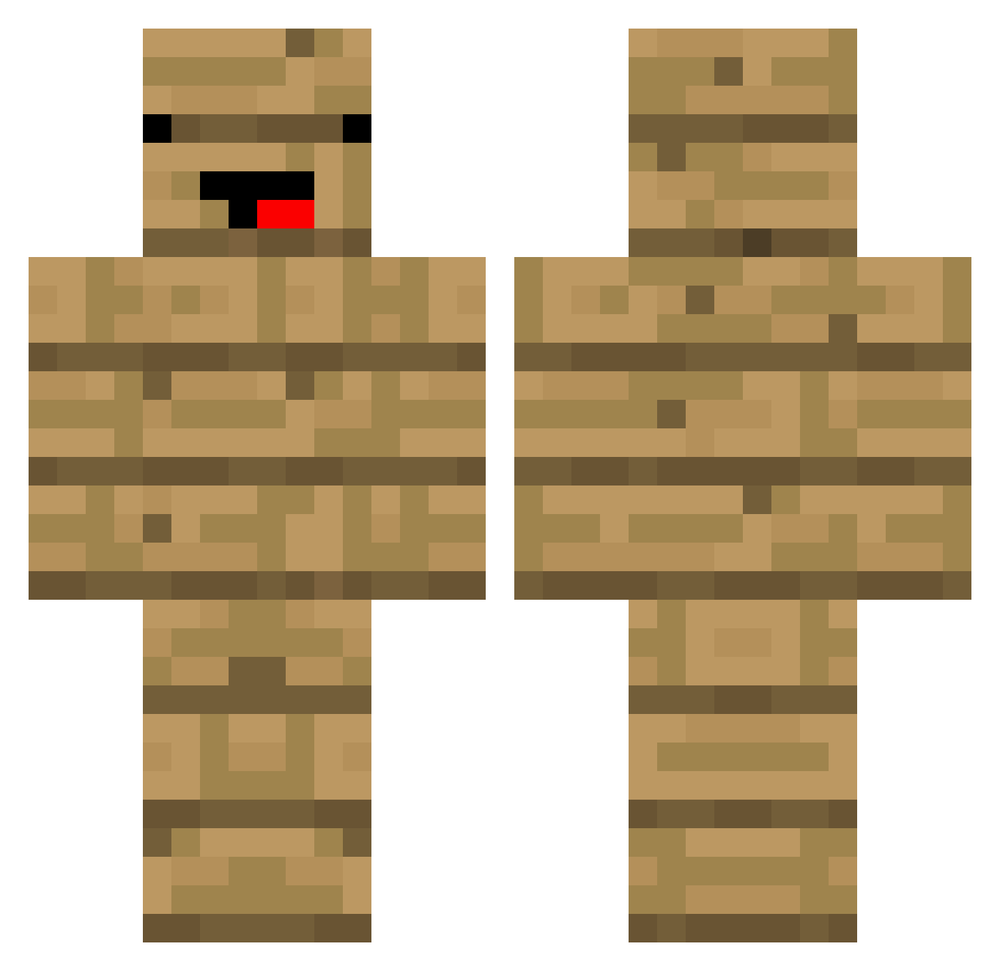 NicoleIzHere Minecraft skin, front and back view