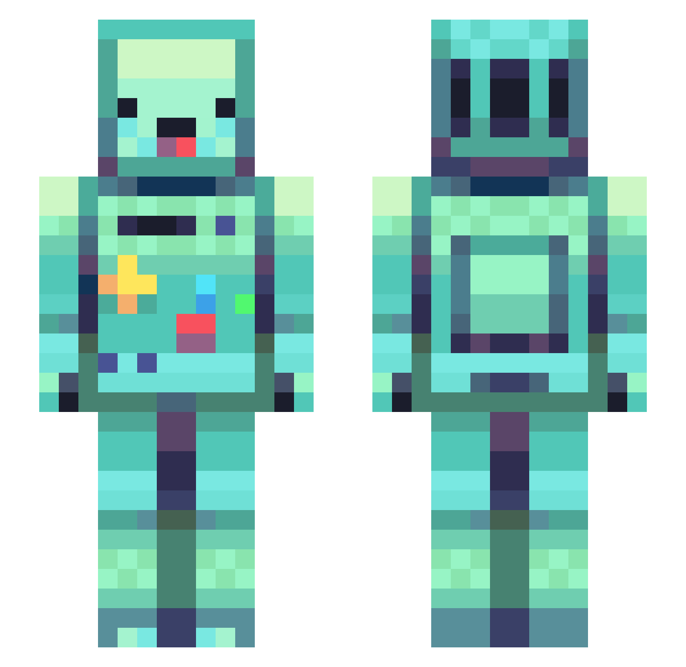yeetkahjit Minecraft skin, front and back view