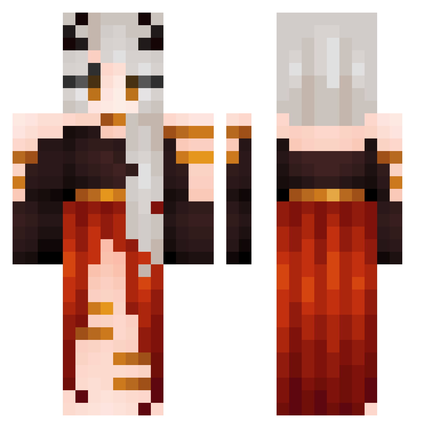 zomb1ek1ller34 Minecraft skin, front and back view