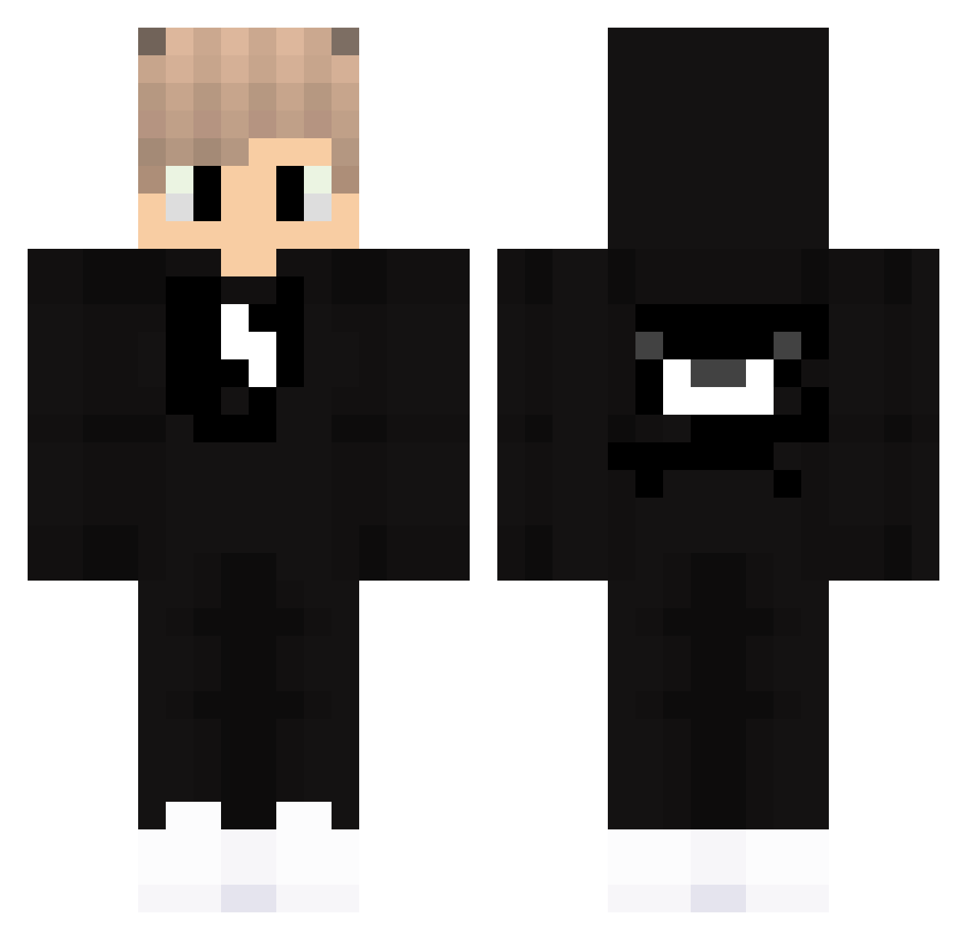 K0fy_ Minecraft skin, front and back view