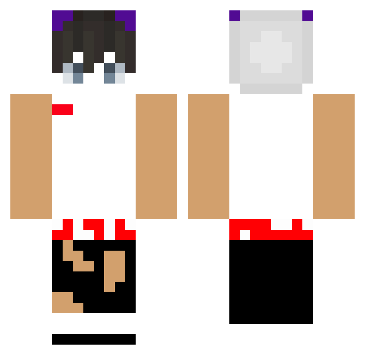 tymek12387 Minecraft skin, front and back view