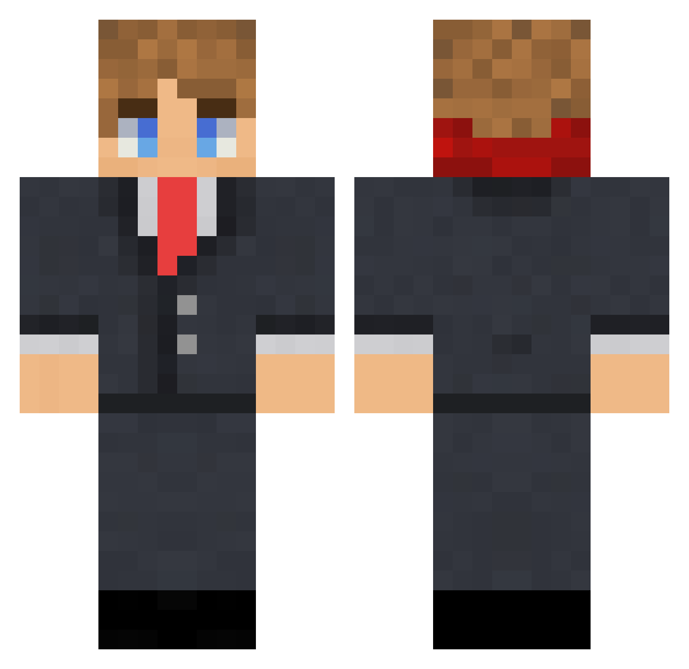 minecraft3pvg Minecraft skin, front and back view