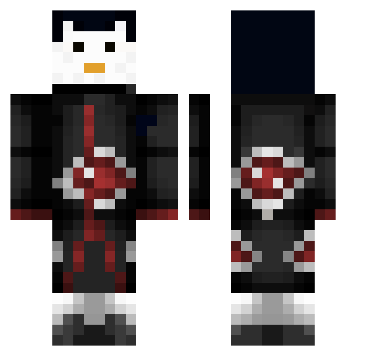RunicSiamang407 Minecraft skin, front and back view