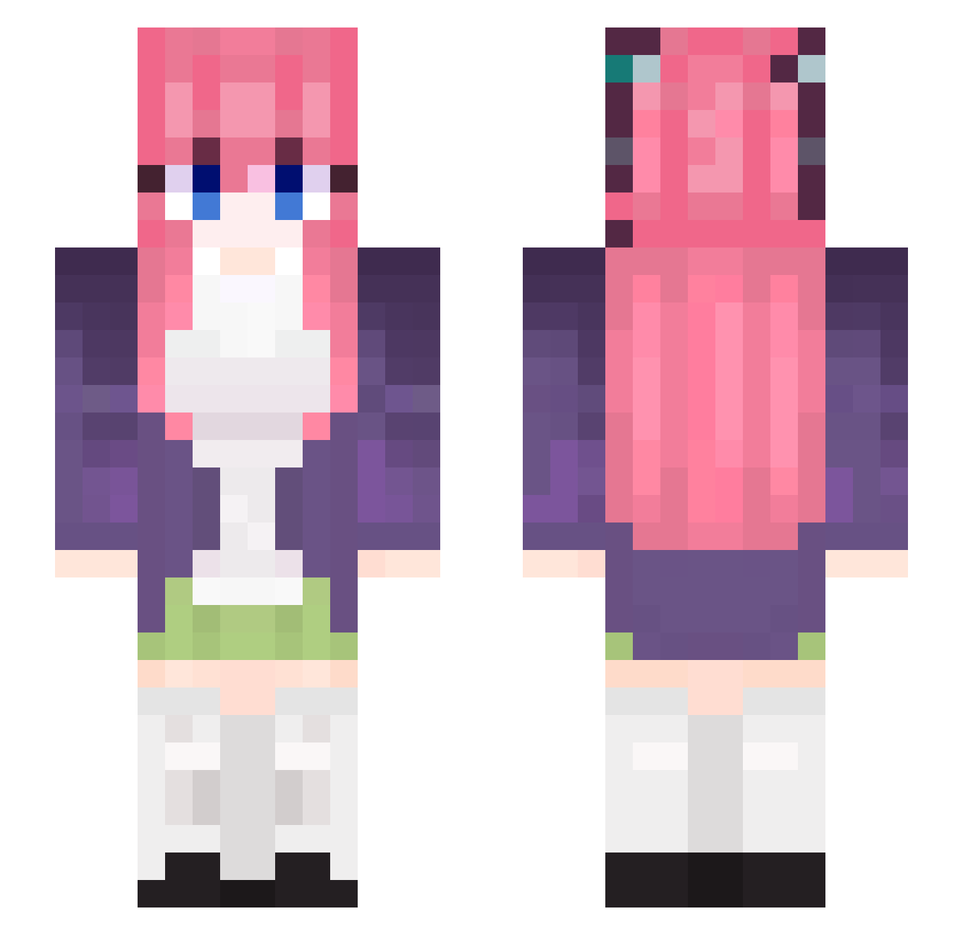 HEAVENSBLESSED Minecraft skin, front and back view