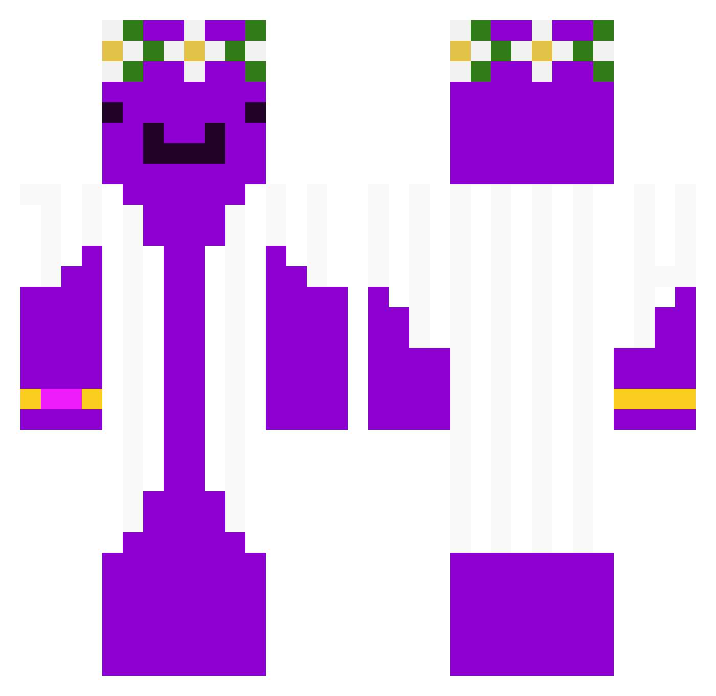 Valentinlol2011 Minecraft skin, front and back view