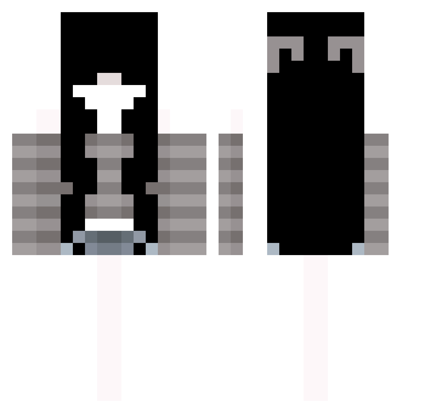 Wetis_ Minecraft skin, front and back view