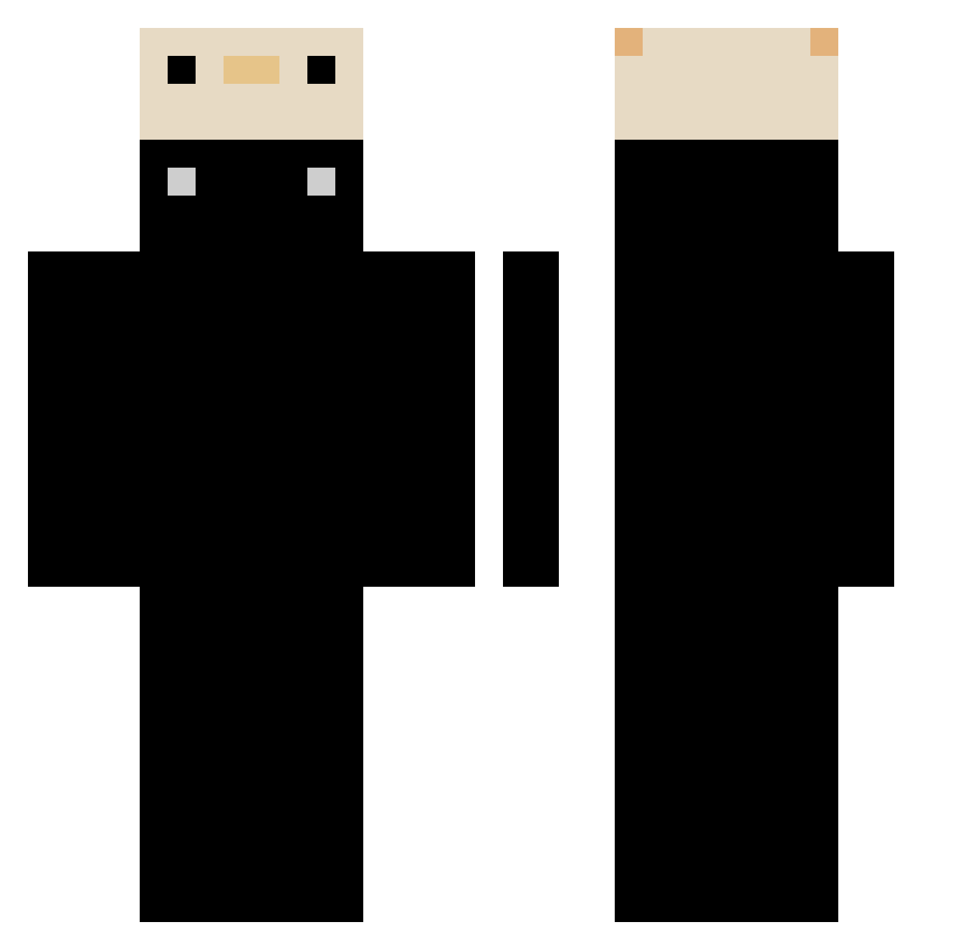 RzymuNW Minecraft skin, front and back view