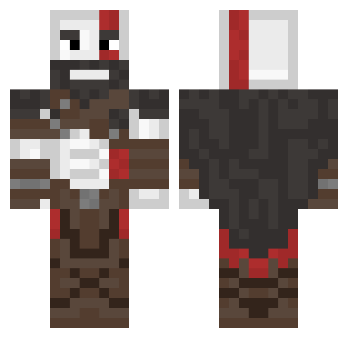 ScorpionKingEv Minecraft skin, front and back view