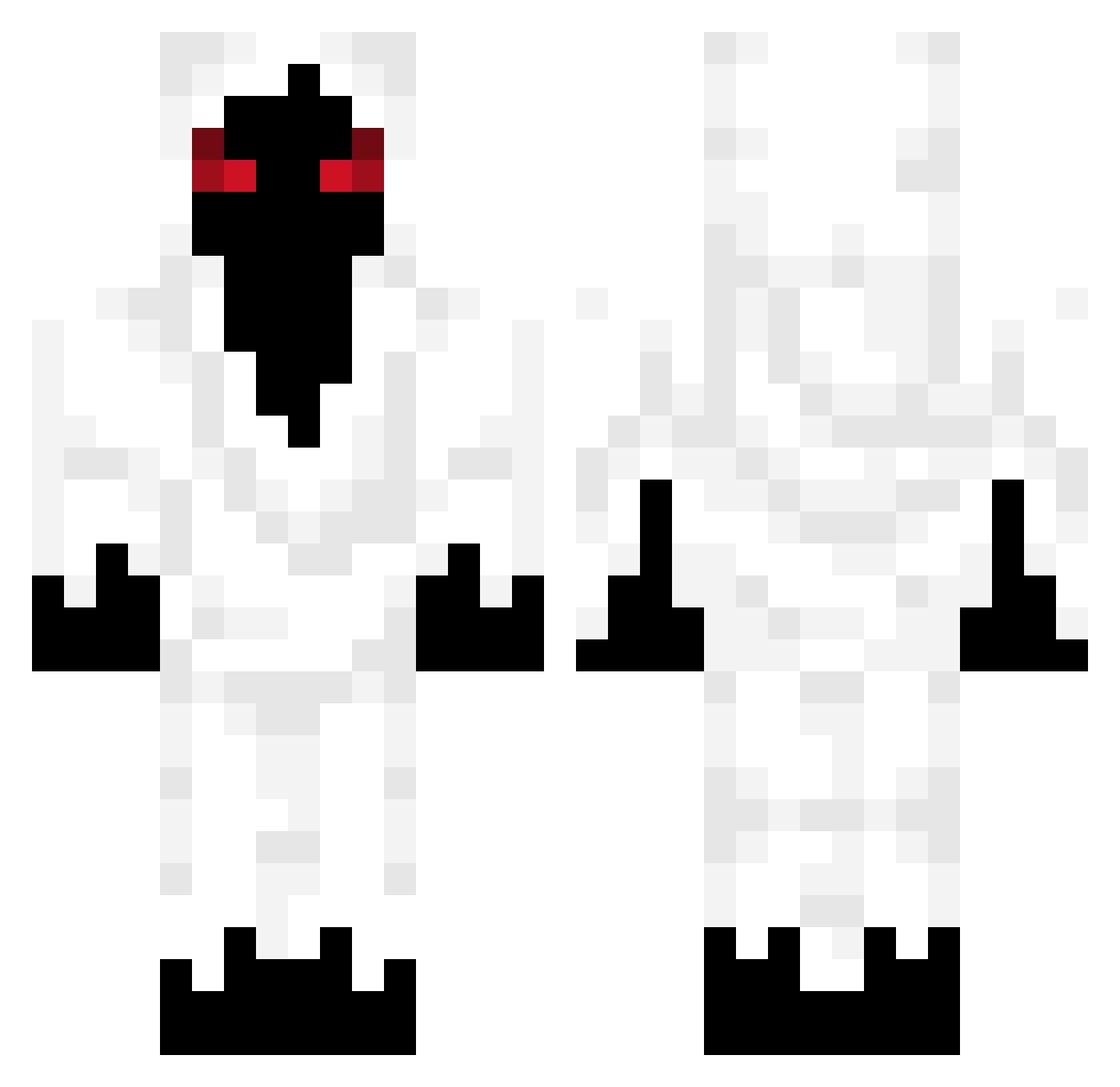 kkyxz1 Minecraft skin, front and back view
