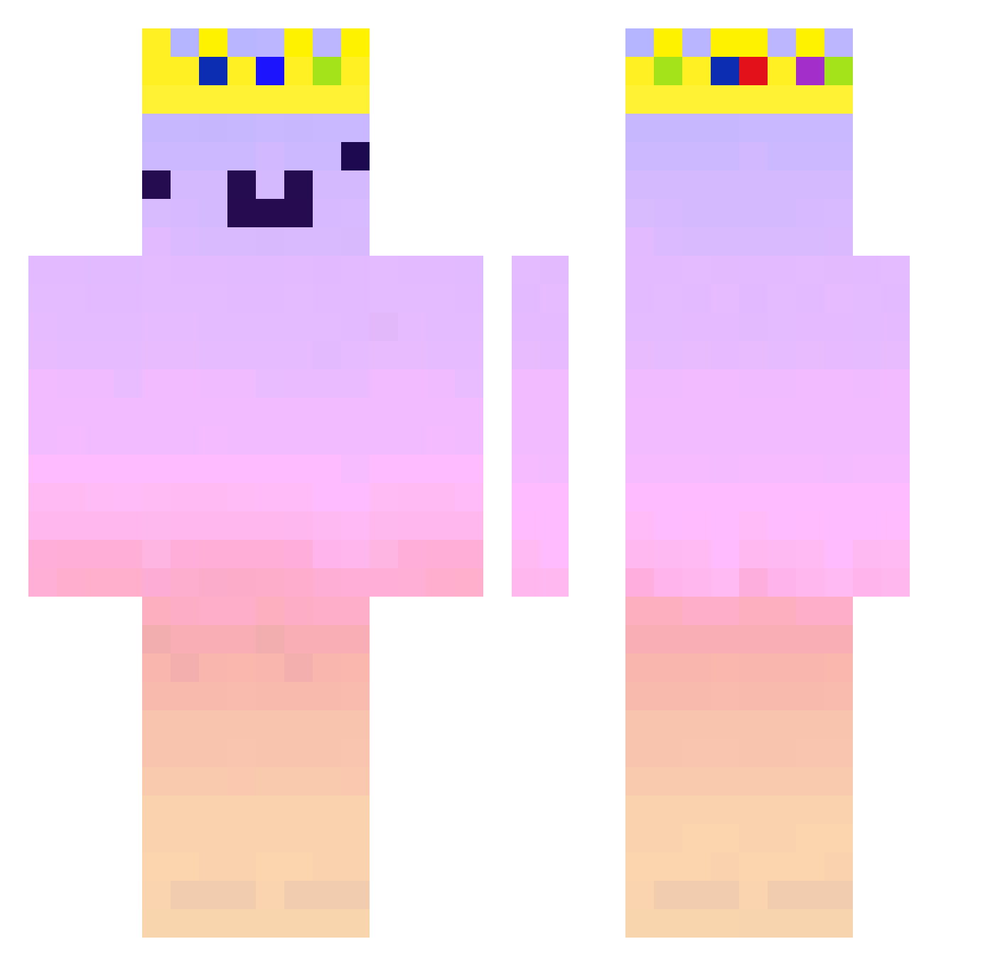 thegreatpolish Minecraft skin, front and back view