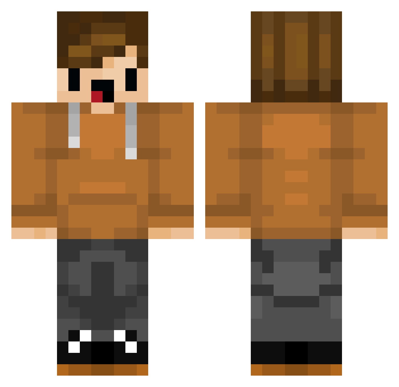 Marshy3cool Minecraft skin, front and back view