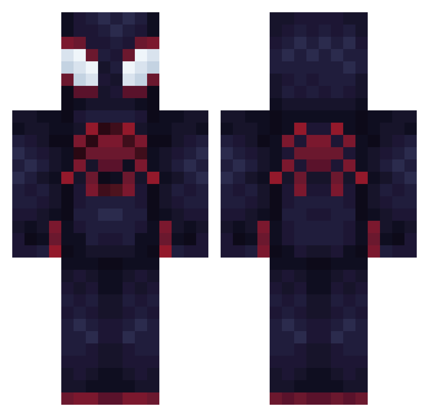 XIXIBato Minecraft skin, front and back view