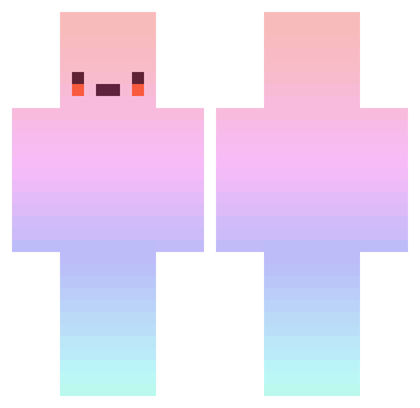 KangKoon Minecraft skin, front and back view