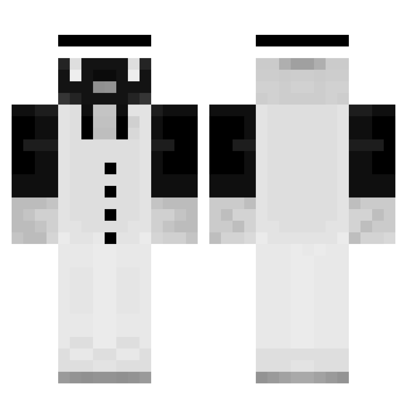 Tech_24 Minecraft skin, front and back view