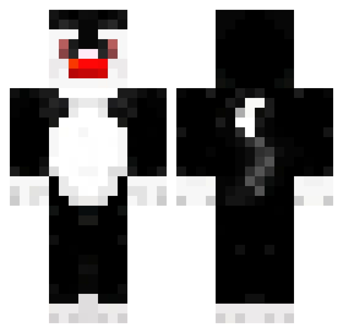 TyWithThatThang Minecraft skin, front and back view