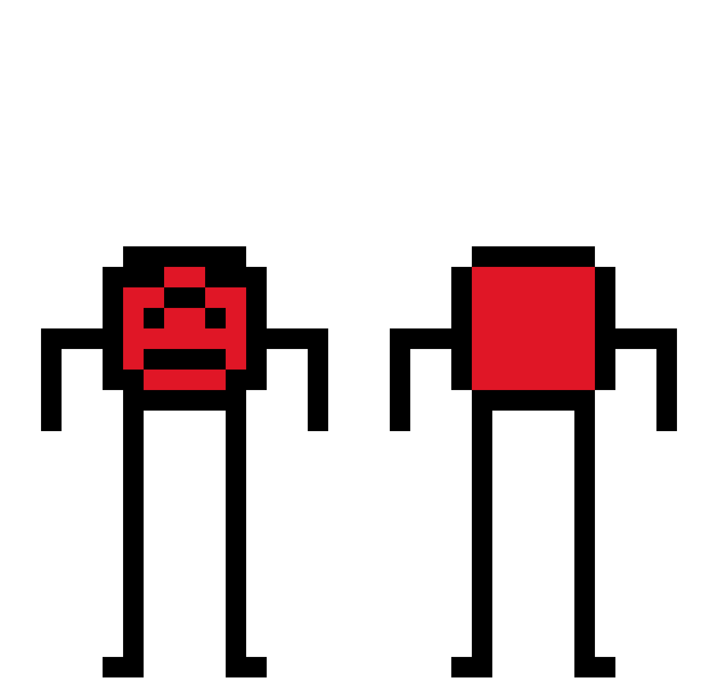 TOKI007 Minecraft skin, front and back view