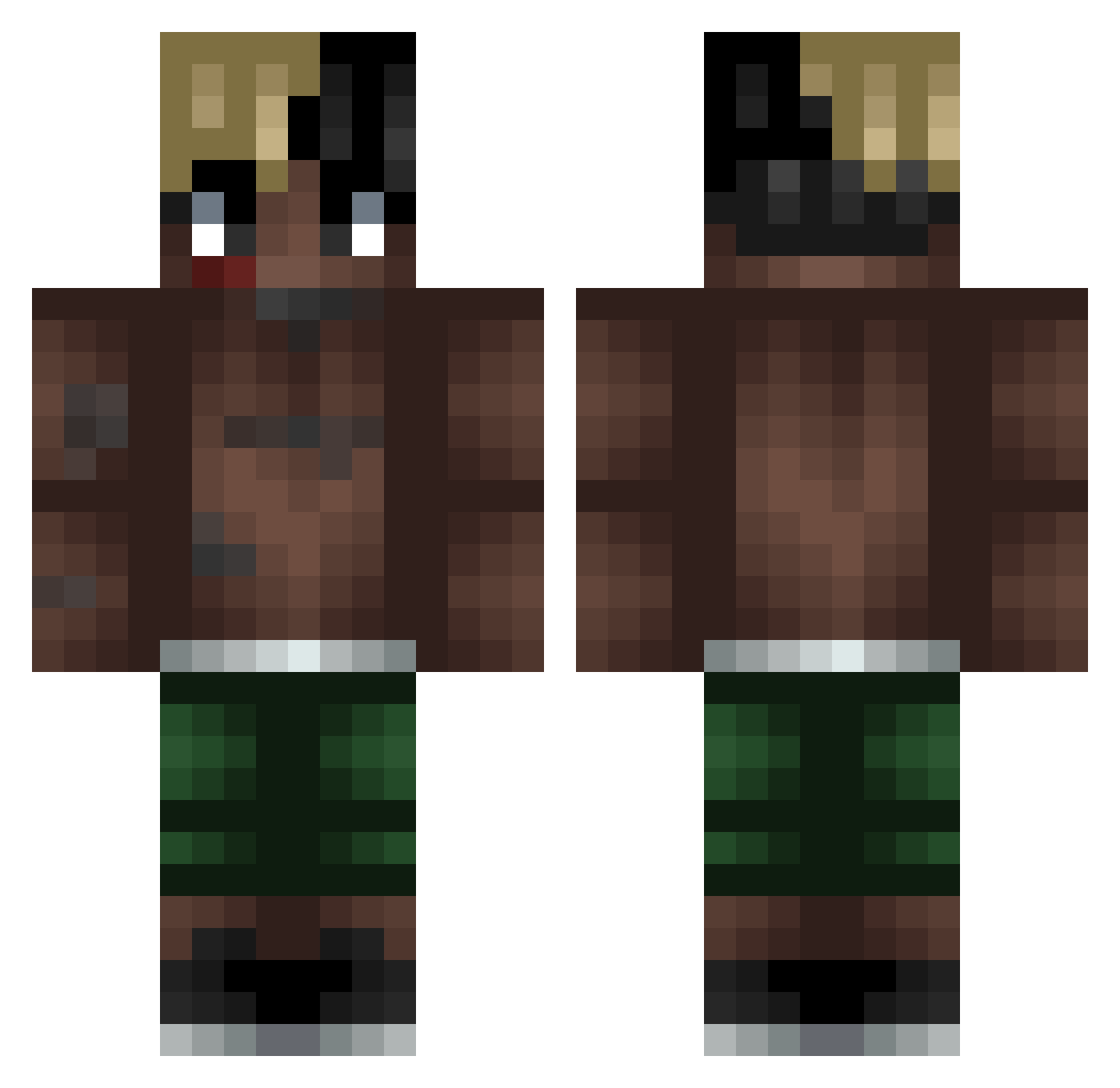 shvd0w_ Minecraft skin, front and back view