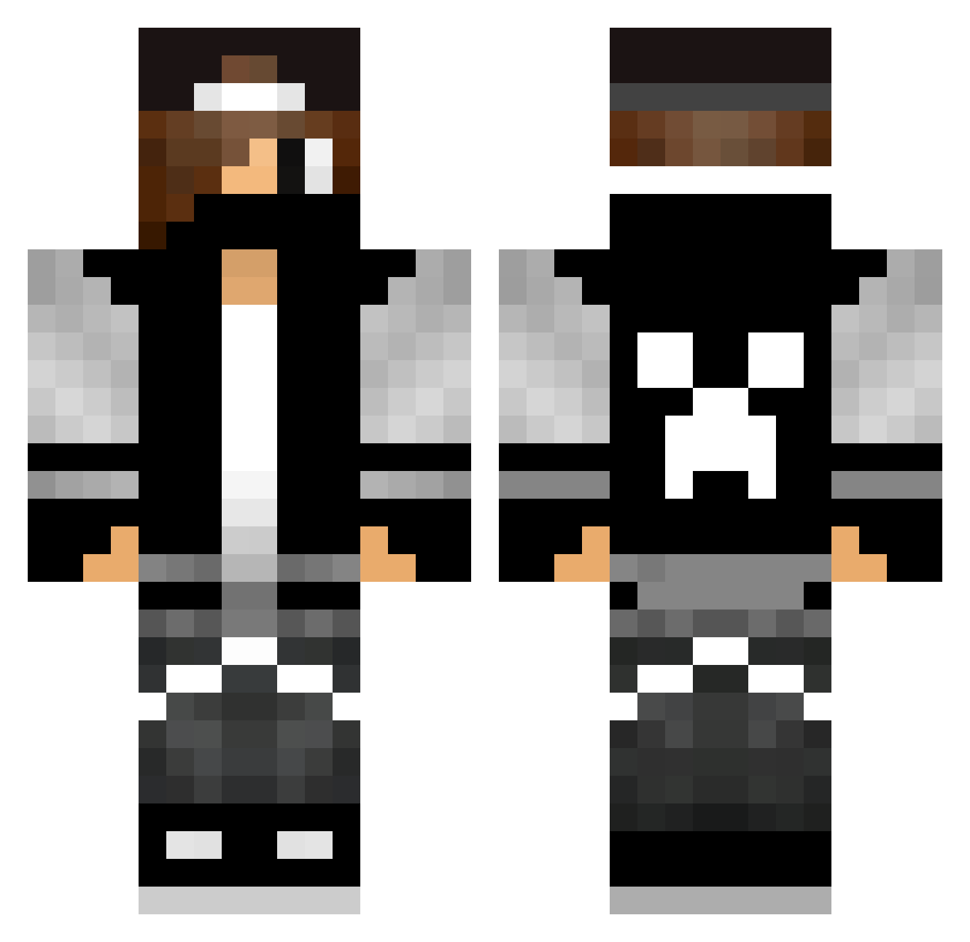 Cody2 Minecraft skin, front and back view