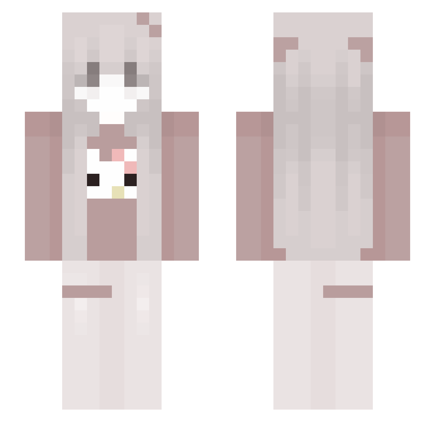 cheesecake228 Minecraft skin, front and back view