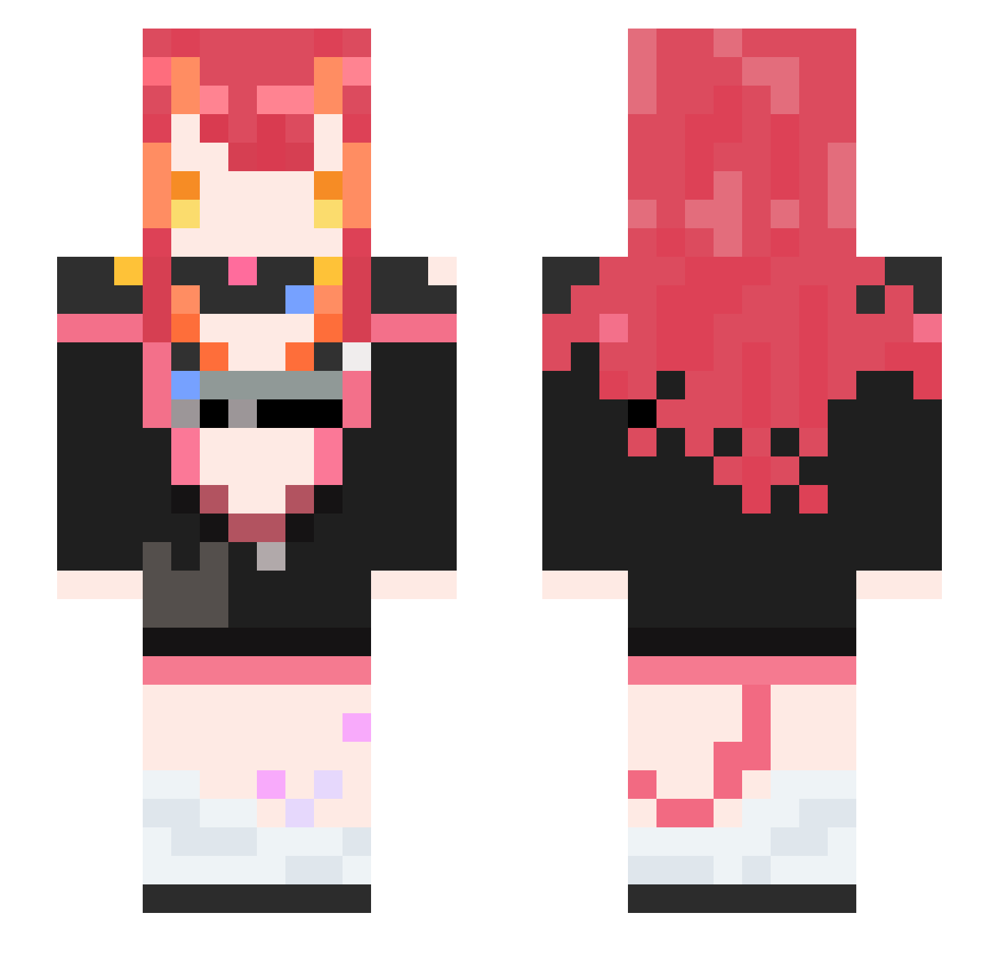 Jia4Wa2Lan0Pa Minecraft skin, front and back view