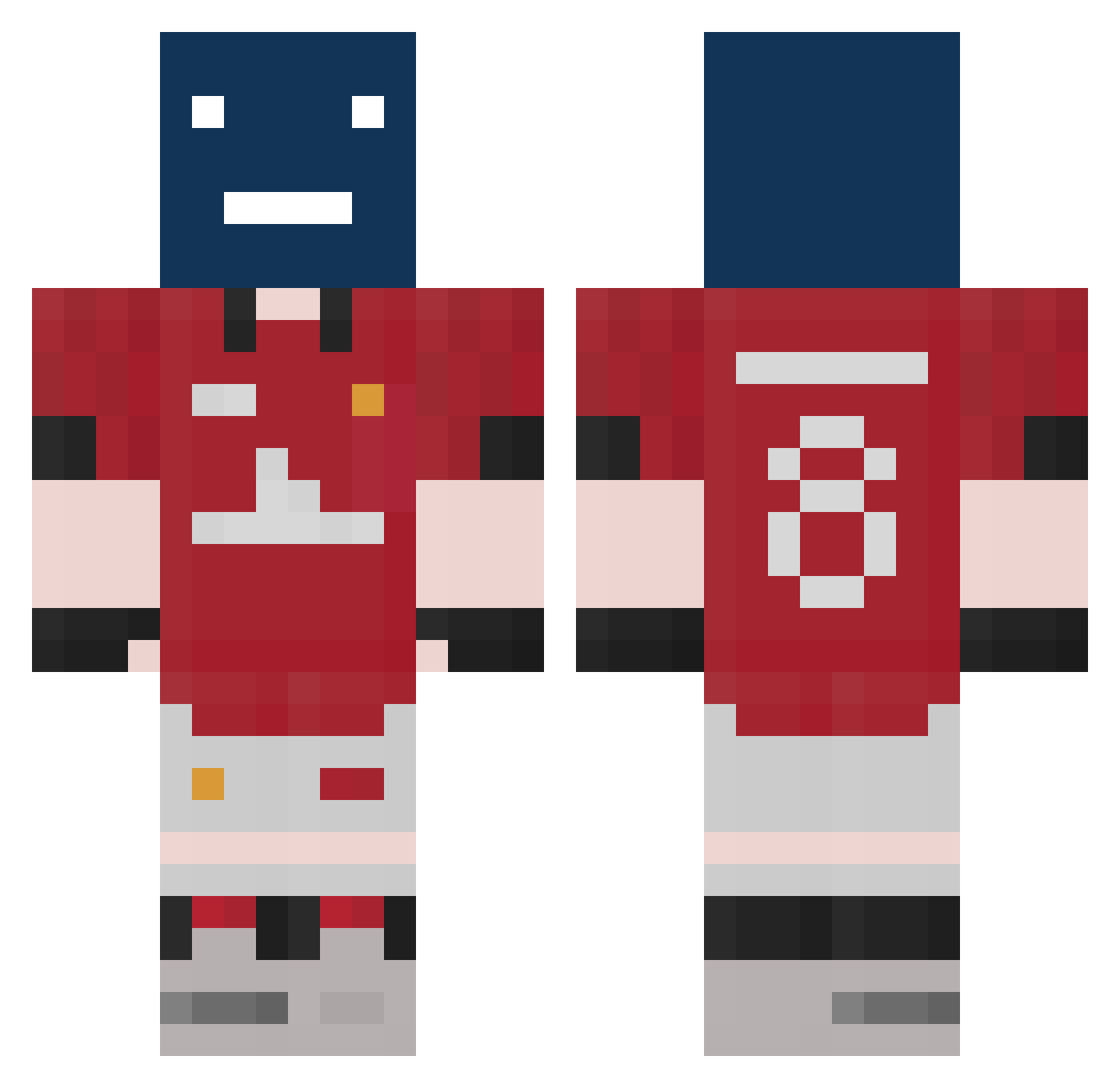 icepig12 Minecraft skin, front and back view