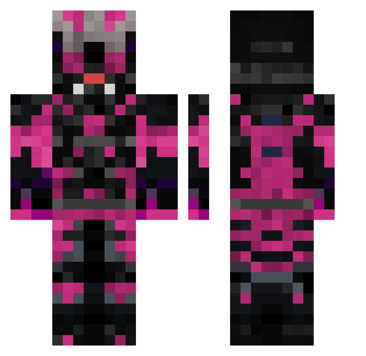 RoyalKaijuBlader Minecraft skin, front and back view