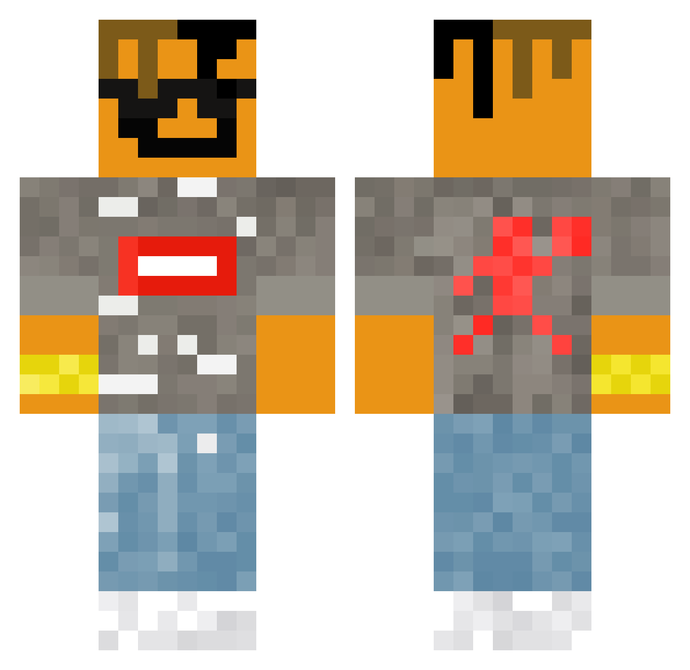 _melgod_ Minecraft skin, front and back view