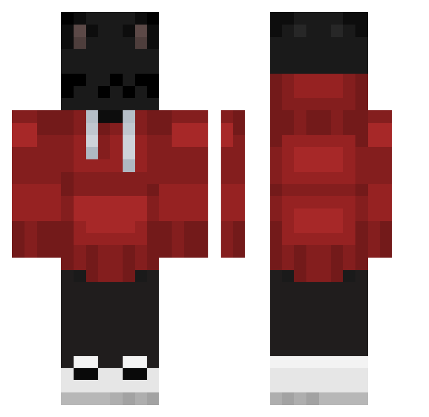 GruntyBOYYYYYYYY Minecraft skin, front and back view