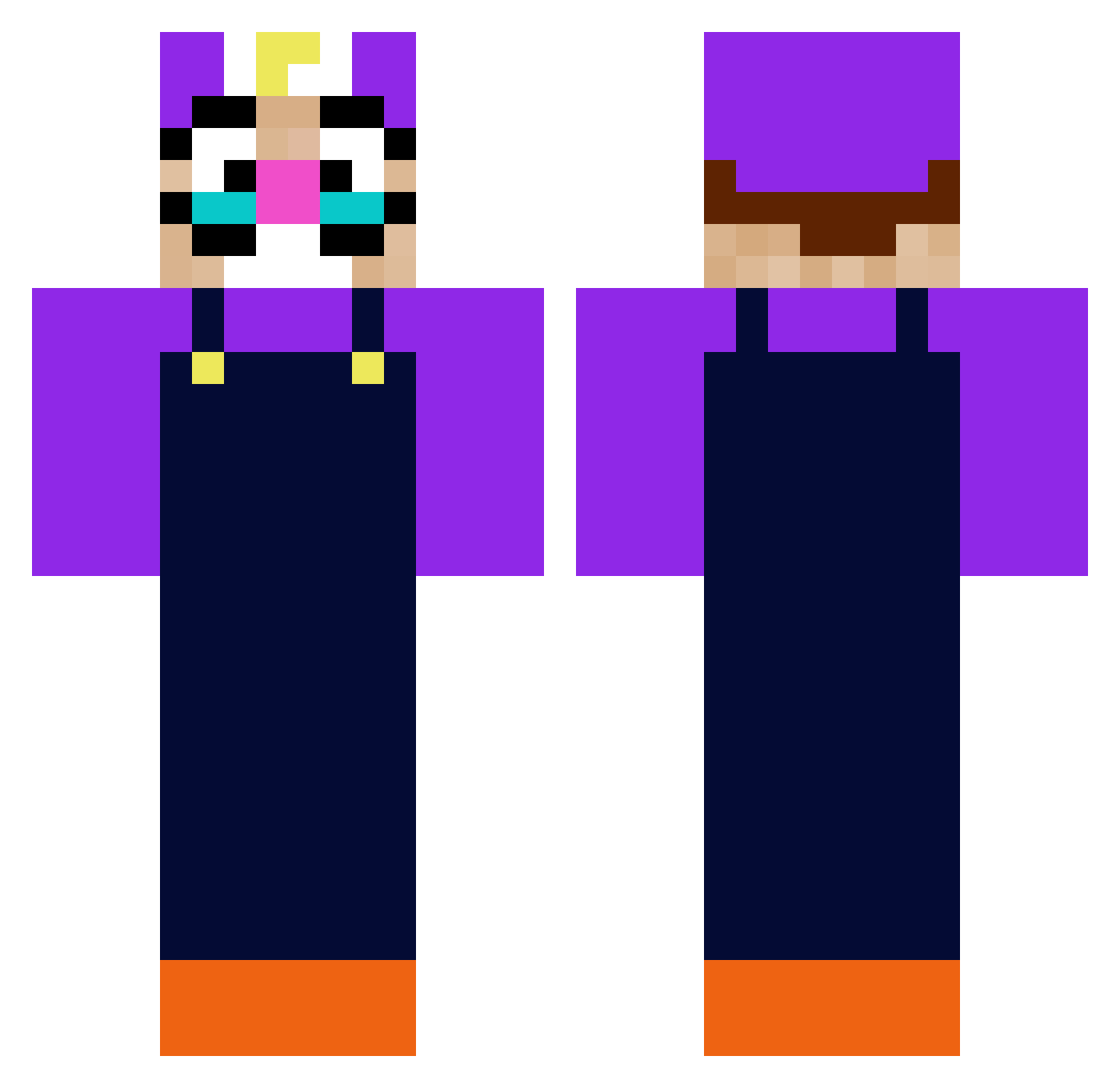 SomeDudeShane Minecraft skin, front and back view