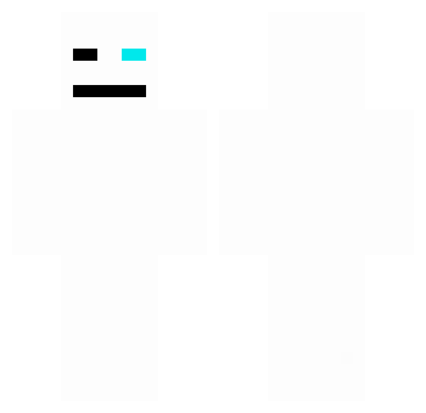 Underdoreq Minecraft skin, front and back view