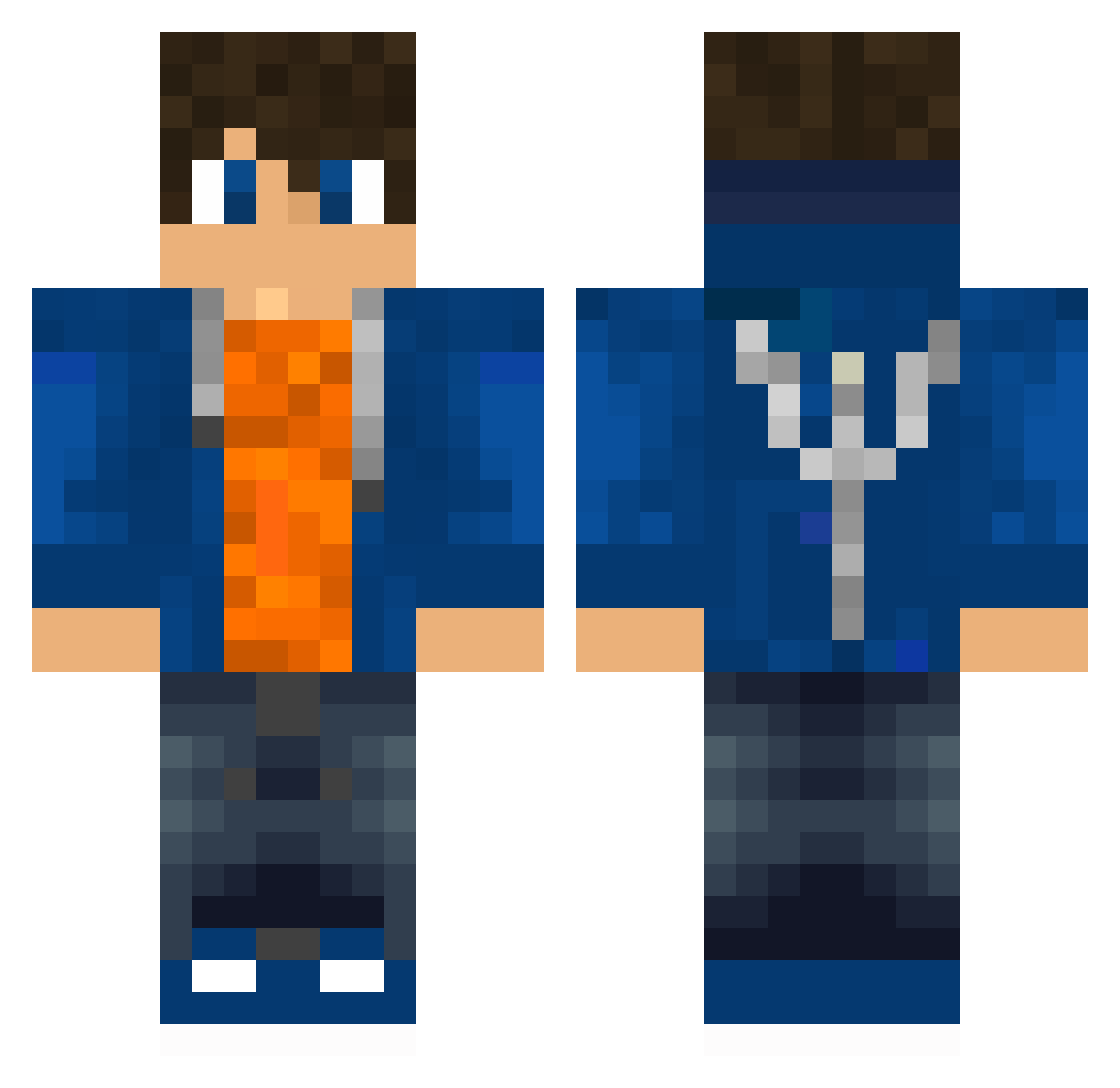 joris1305 Minecraft skin, front and back view