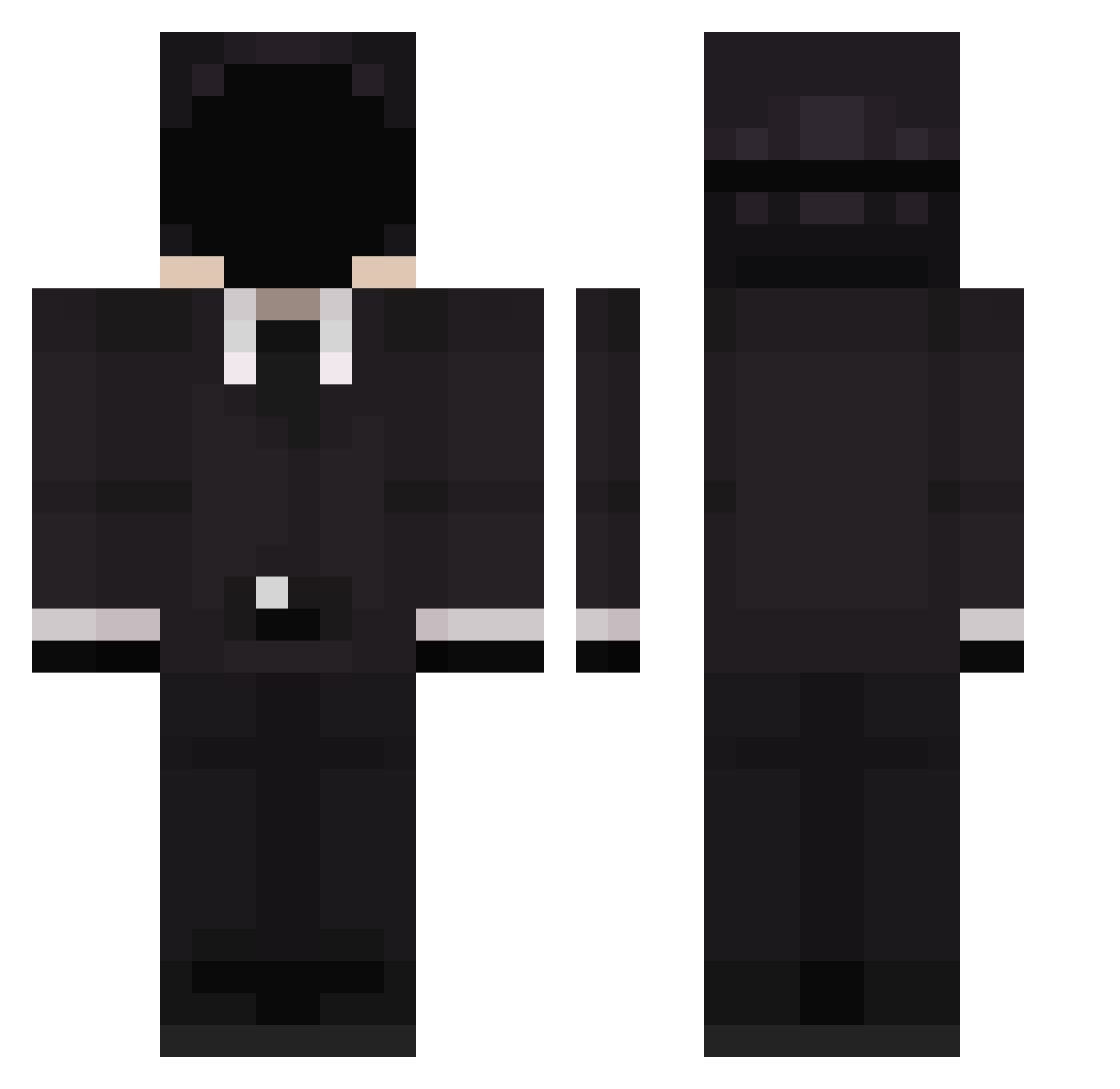 rlaalstj123456 Minecraft skin, front and back view